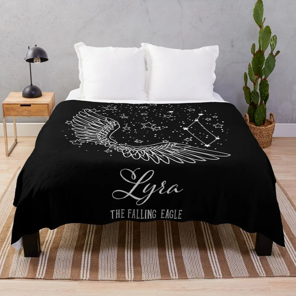 

Lyra constellation Astronomy print Constellation art Astronomy gifts Vega star Science Gifts fo her Throw Blanket