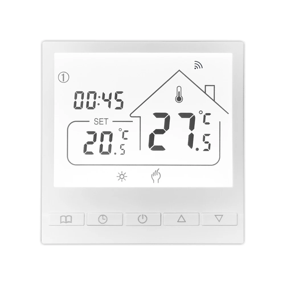 For Heating Cables Floor Heating Thermostat for Smart WiFi Thermostat Dinner Mode Leaving Home Mode Accurate Temperature Control