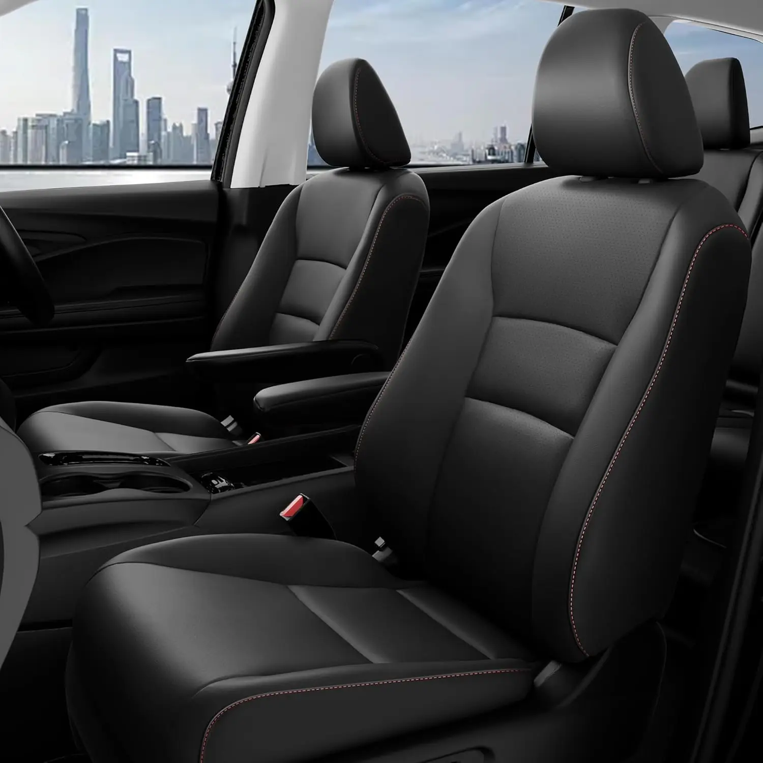 

for Honda Pilot Seat Covers, Car Seat Protectors Full Set Custom Fit Pilot Elite,Black Edition 2016 2017 2018 2019 2020 2021 202
