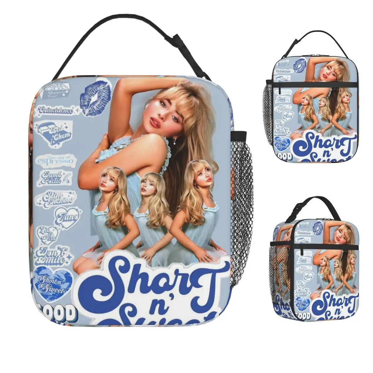 

Sabrina Carpenter американская певица сумка для обеда для женщин ланч-бокс милая уличная сумка-холодильник для пикника портативная сумка-холодильник Оксфорд сумки для еды