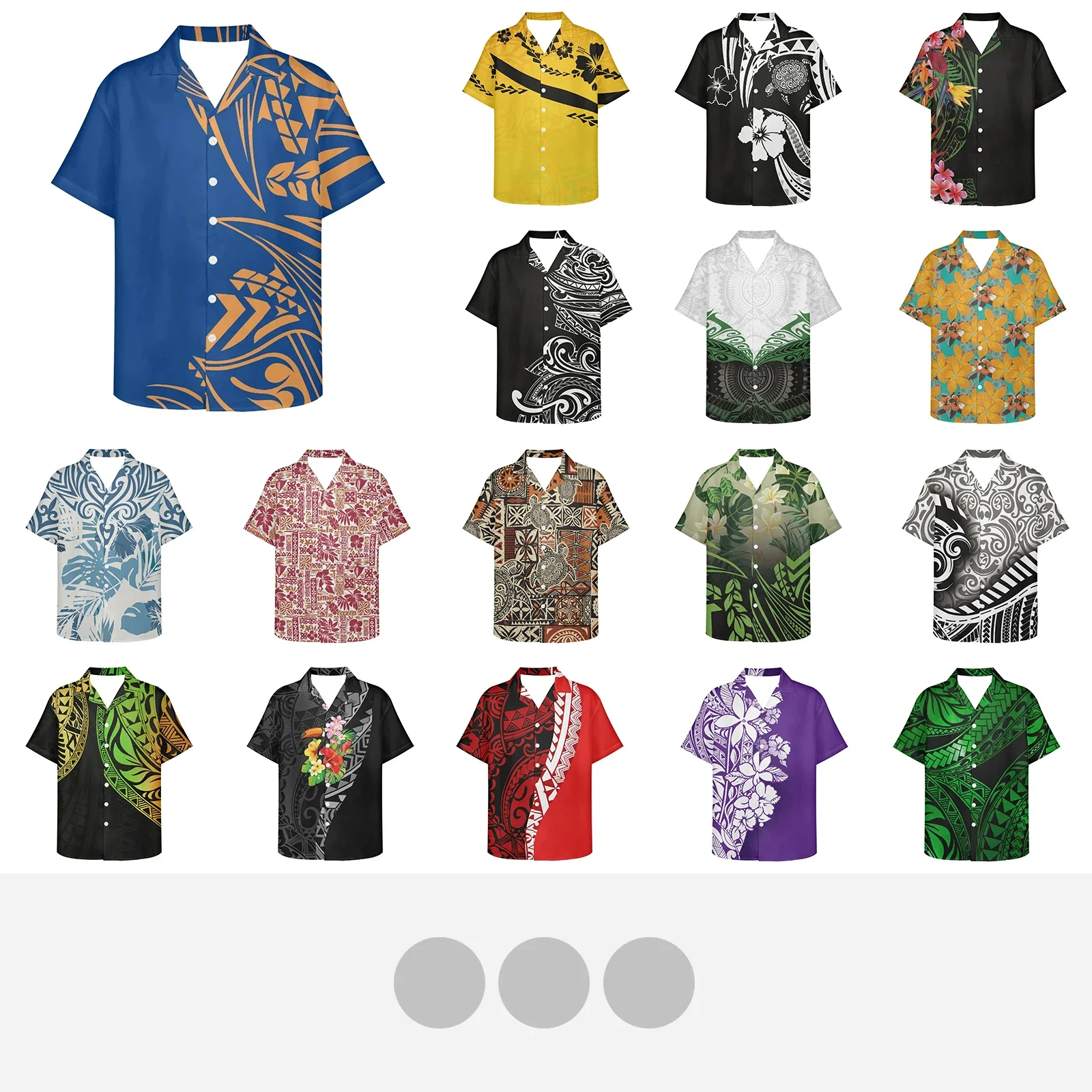 Polynesian Tribal Fijian Vintage Tattoo Prints Shirts For Men 3d Printed Men's Hawaiian Shirt Beach 5xl Tops Tee Blouse Camisa