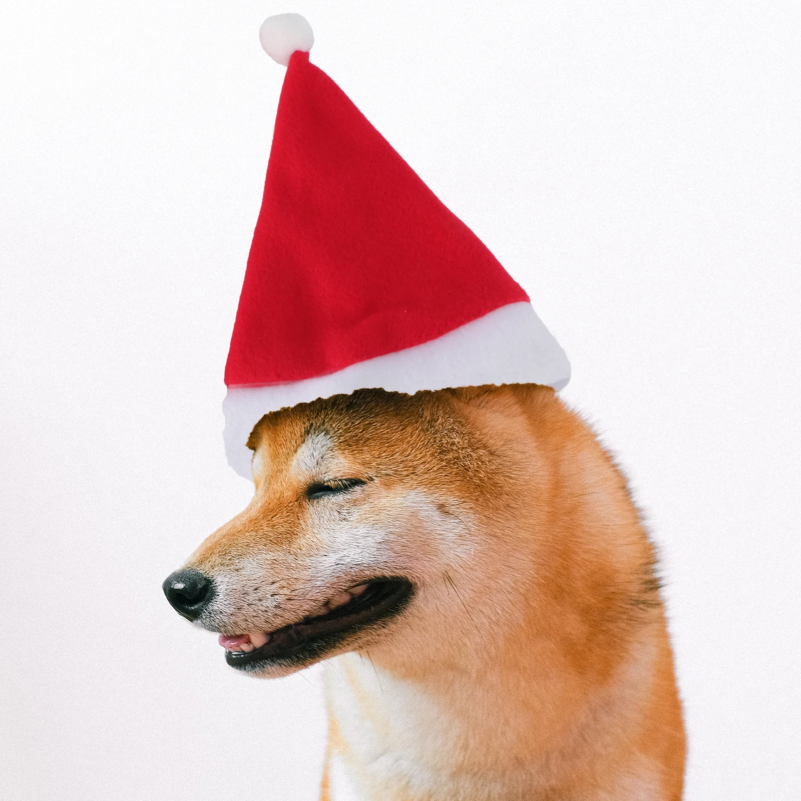 

2 Sets Pet Hat Scarf Christmas Dogs Outfit Cat Festive Santa Cap for Pajamas