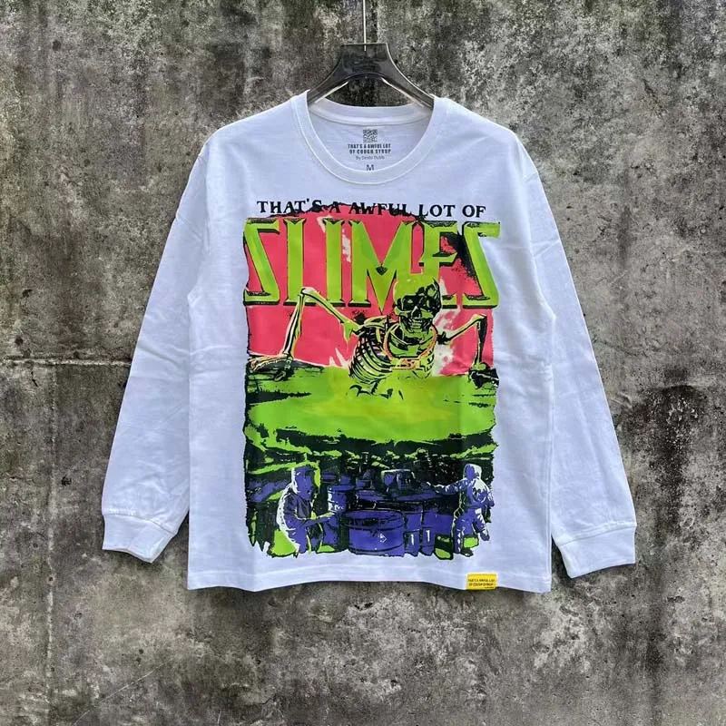 Camiseta de manga larga 26SS 'That's A Awful Lot of Cough Syrup' de la serie 'Foto Real', Top de manga corta de alta calidad de marca americana de tendencia