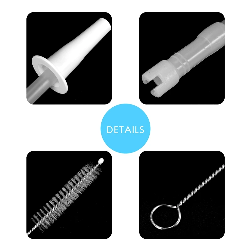 Bouteille d'eau avec pailles ajustables et réutilisables, ensemble de 3 pailles pour pot de 1000Ml/2000Ml