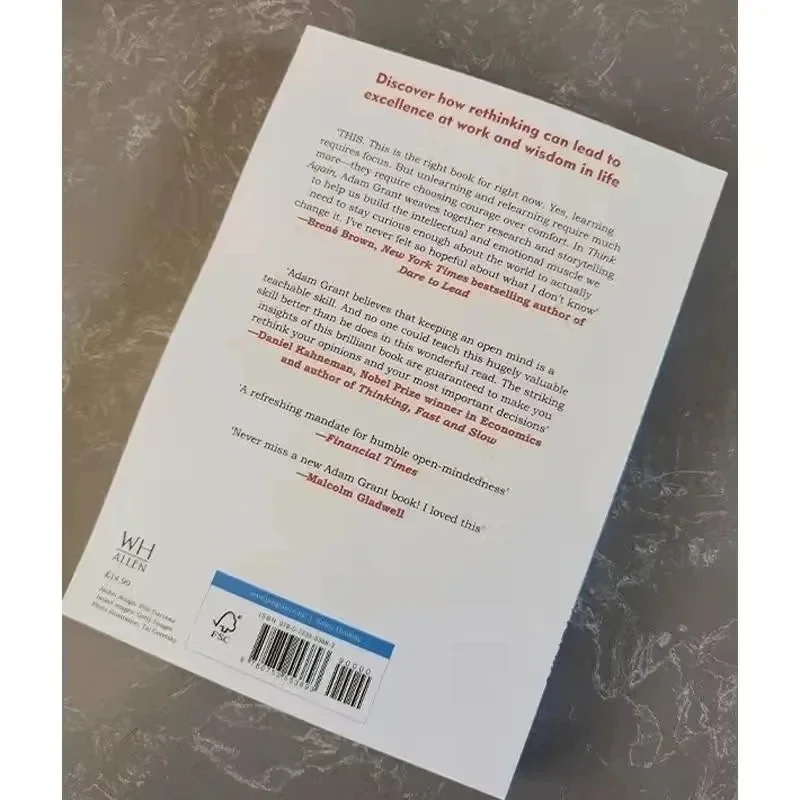 Piense de nuevo Reethinking Libro de novelas más vendidas de New York Times