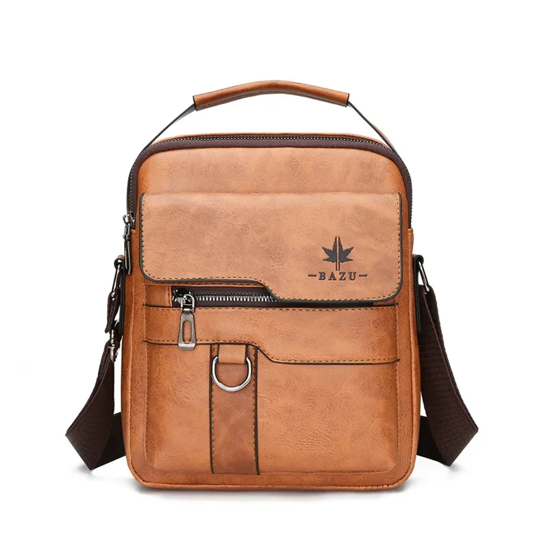 

Crossbody Messenger Bags Business Casual Handbag Brand Shoulder New High Quality Leather For Men Flap Male Solid Fash Travel Bag