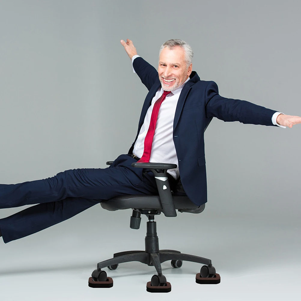 

10Pcs Furniture Protector Felt Caster Cups Chair Stoppers Non-Slip Floor Protectors Scratch Prevention Pads for Hardwood Floors