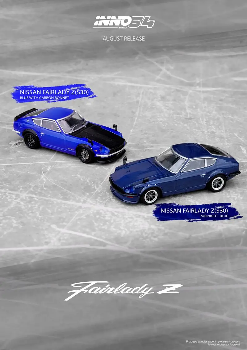 1:64 INNO NISSAN FAIRLADYZ S30 Die-cast alloy car model toys gift ornaments