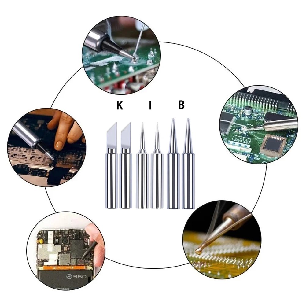 Solder Tips Oldering Iron Tip Welding Equipment Accessories Soldering Iron Tips Welding Head For 936 Soldering Station