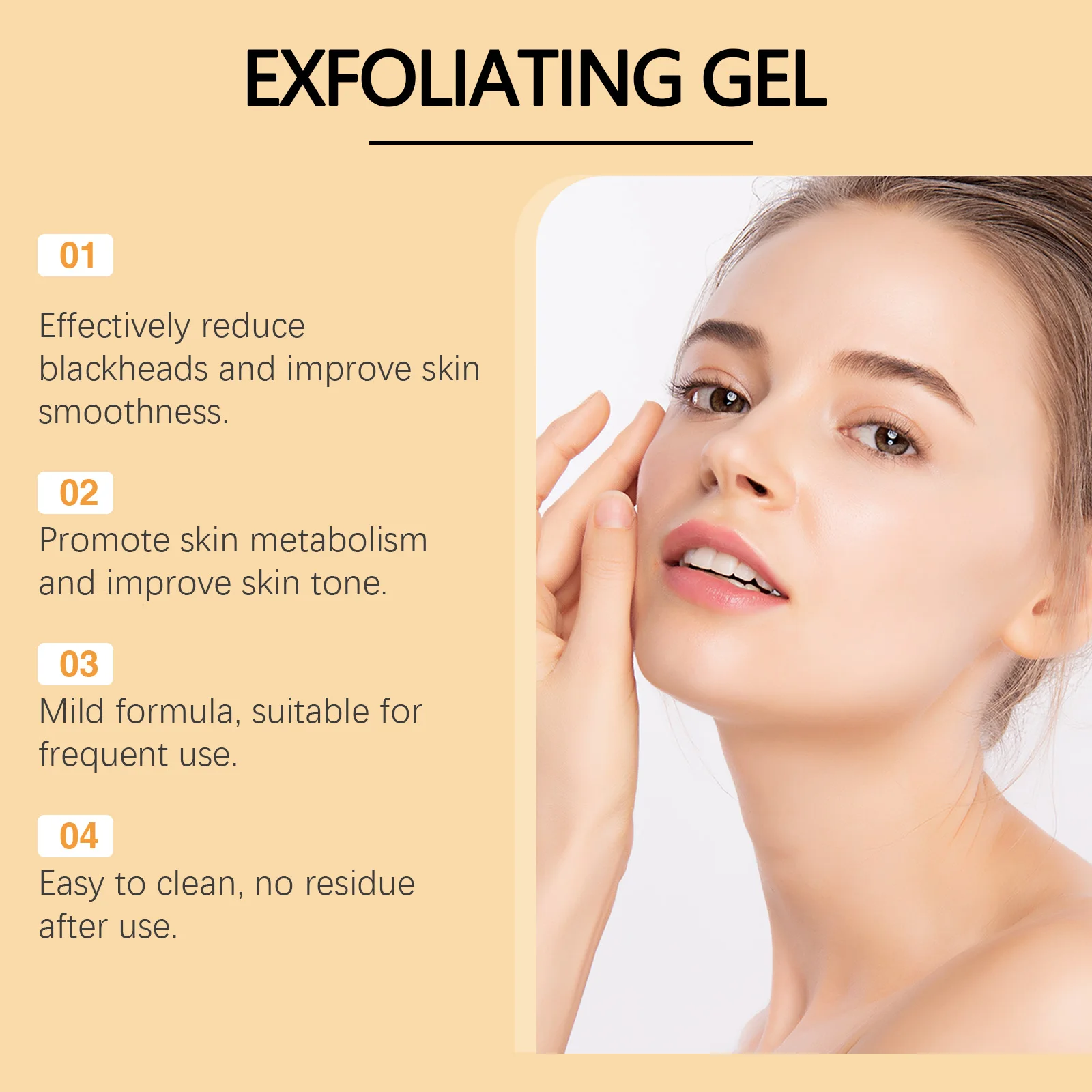 Exfoliating Cream For Body Face Moisturise Oil Control Remove Blackhead Dead Skin Unclog Pore Smooth Delicate Skin Clean Care view 2