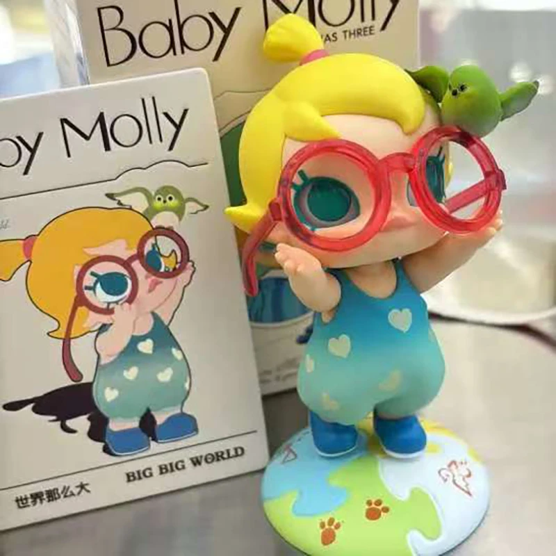 

POP MART Baby Molly When I was Three! Series Blind Box Toy Guess Bag Mystery Box Mistery Caixa Action Figure Surpresa Cute Model