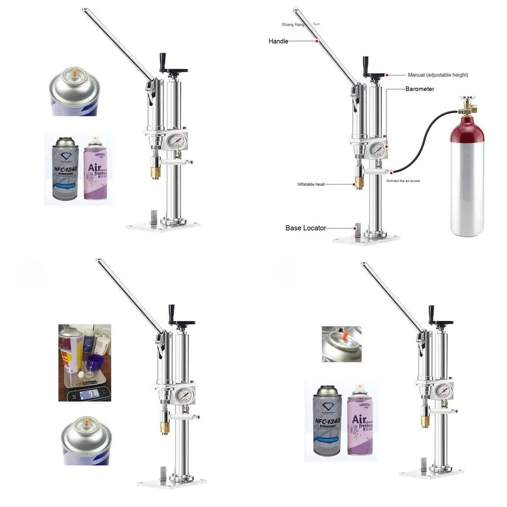 

Hot saleManual Quantitative Filling Equipment for Aerosol Cans - Air Freshener Tin Cans, Spray Paint Cans, and Other