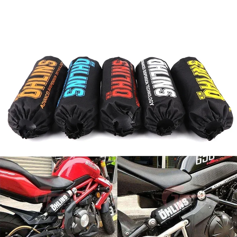 

230mm Motorcycle Rear Fork Shock Absorber Cover Protector Guard Suspension Cover Wrap Set For Dirt Bike Pit Pro Accessories