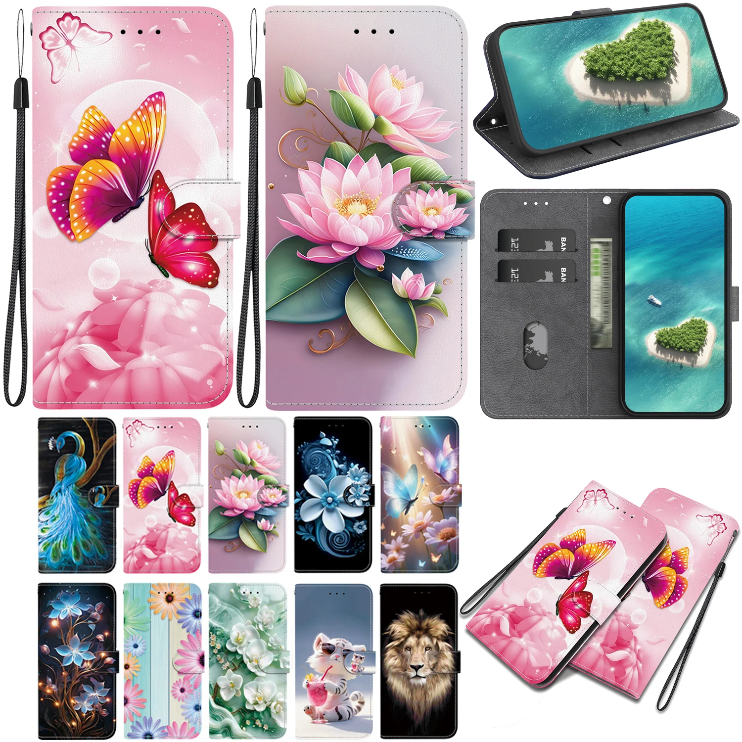 

Stand Flip Wallet Case For Huawei Nova 14 Pro 14 Ultra Magnetic Flip Painted Pattern Wallet Case