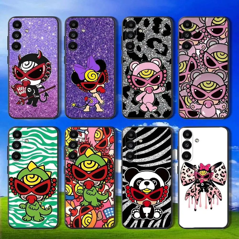 

H-Hysteric M-Mini Phone Case For Samsung Galaxy A13,A21s,A22,A31,A32,A52,A53,A71,A80,Soft Black Shell
