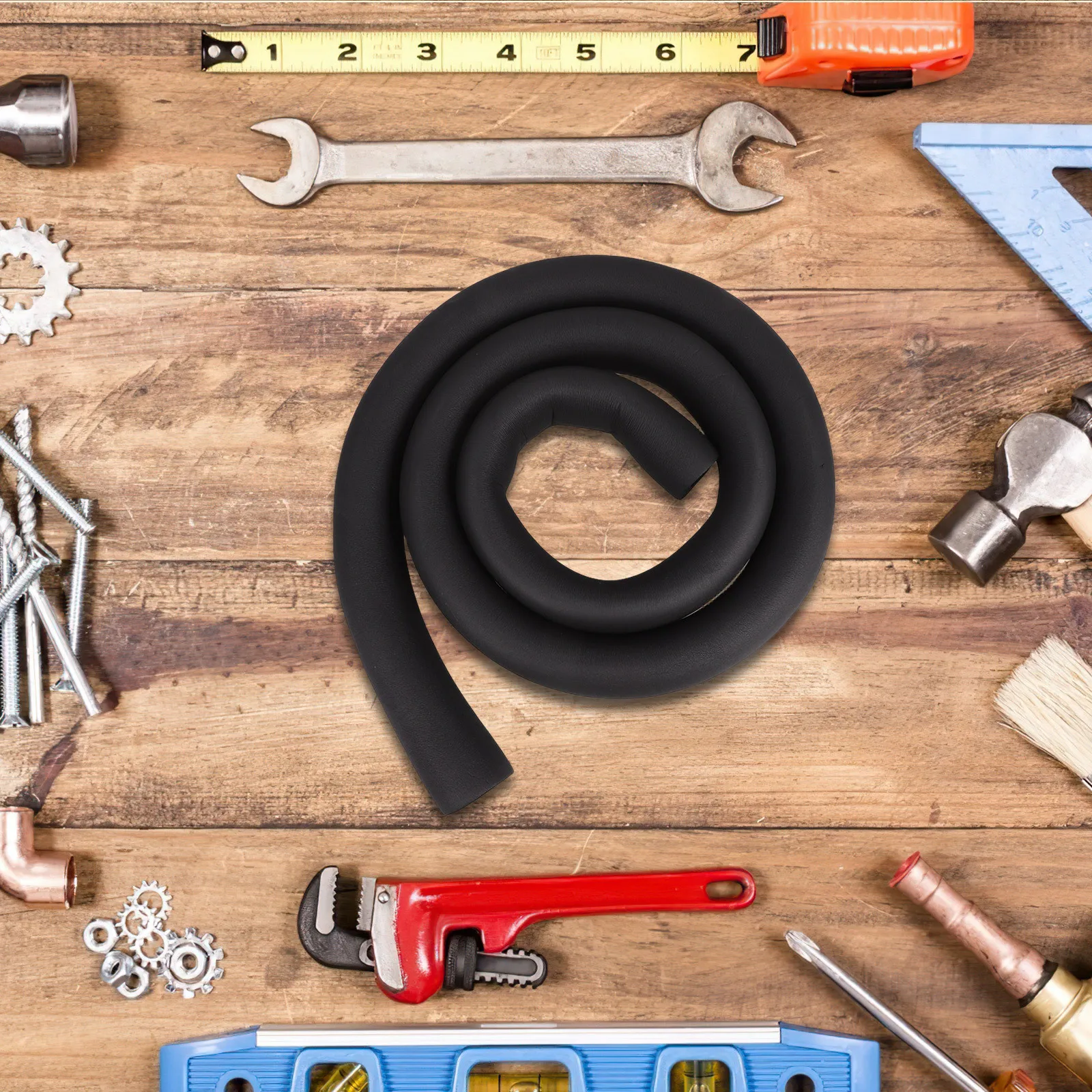 Black Insulation Foam Tube Rubber Plastic Water Pipe Cover Outdoor Protective Sleeve Freeze Resistant Pipe Tube