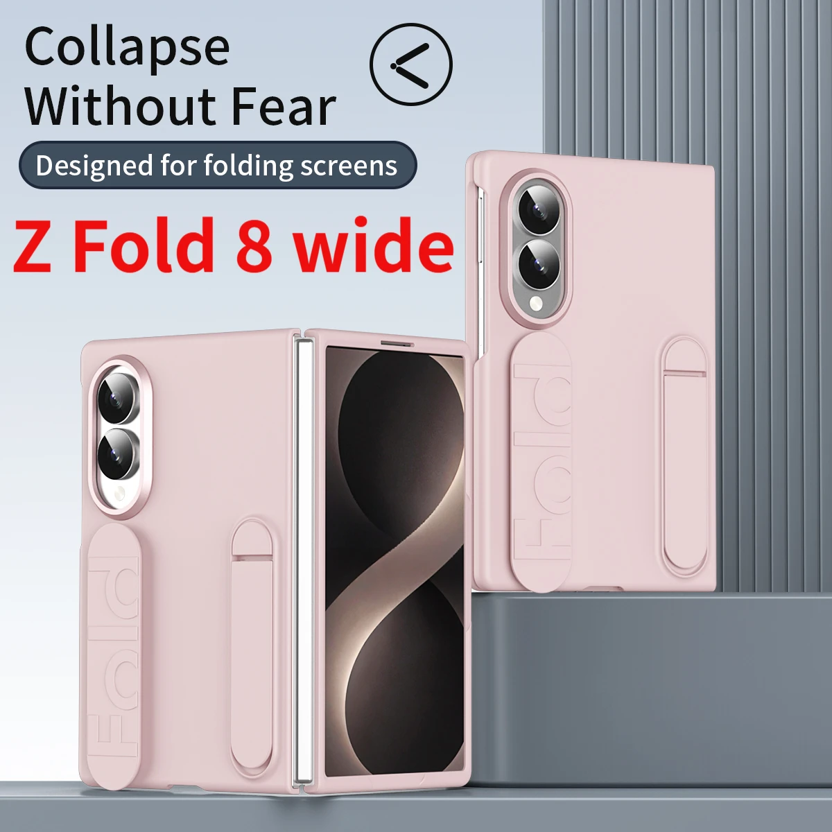 Suitable for Samsung Galaxy Z Fold 8 wide wristband folding bracket shell film integrated protective cover