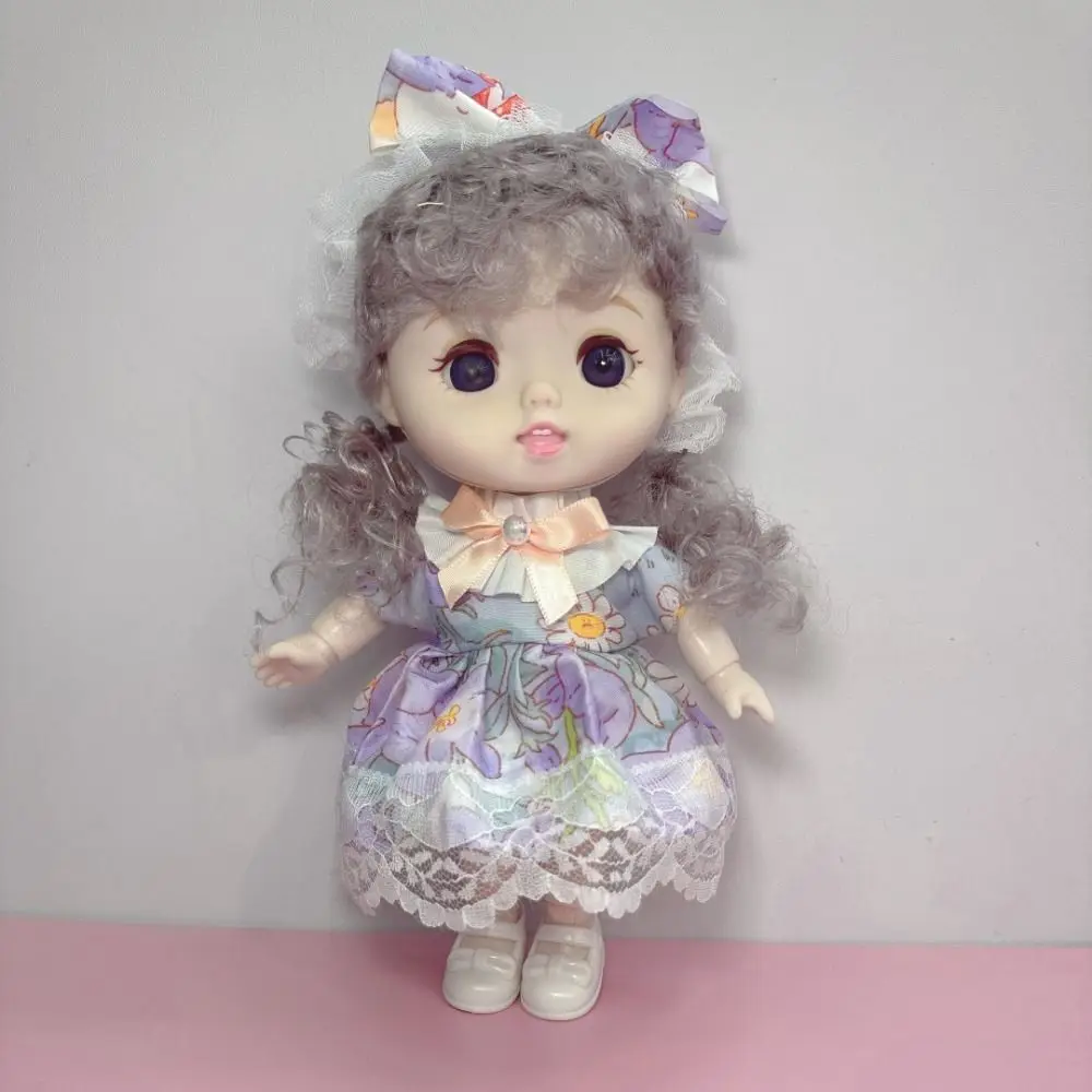 

Princess Full Body 20cm Dress Doll Dolly Diy Hair Girls' Doll with Clothes Lifelike Beautiful Girl Dress Up Toys Birthday Gift