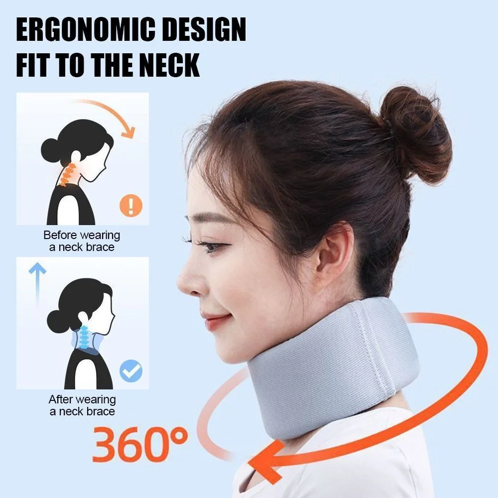 Adjustable Neck Cervical Collar Anti-Snoring Neck Pain Support Cervical Brace To Fix Correct Snoring Prevention