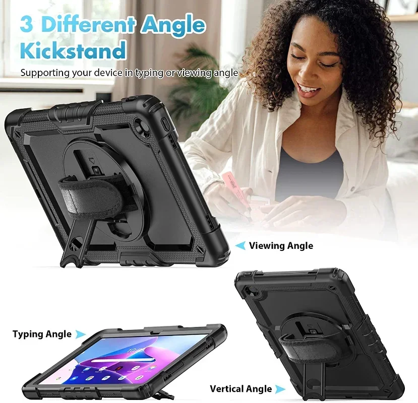 لينوفو تاب M11 M10 3rd Gen TB328FU M9 M8 M10 Plus TB-X606F HD TB-X306F 10.1 مسنده غطاء حزام الكتف للصدمات