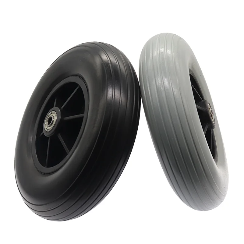 high quality for 8 Inch PU Wheel 200x50 Solid Front Wheel Tire Wheelchair Parts Universal Solid Front Wheel