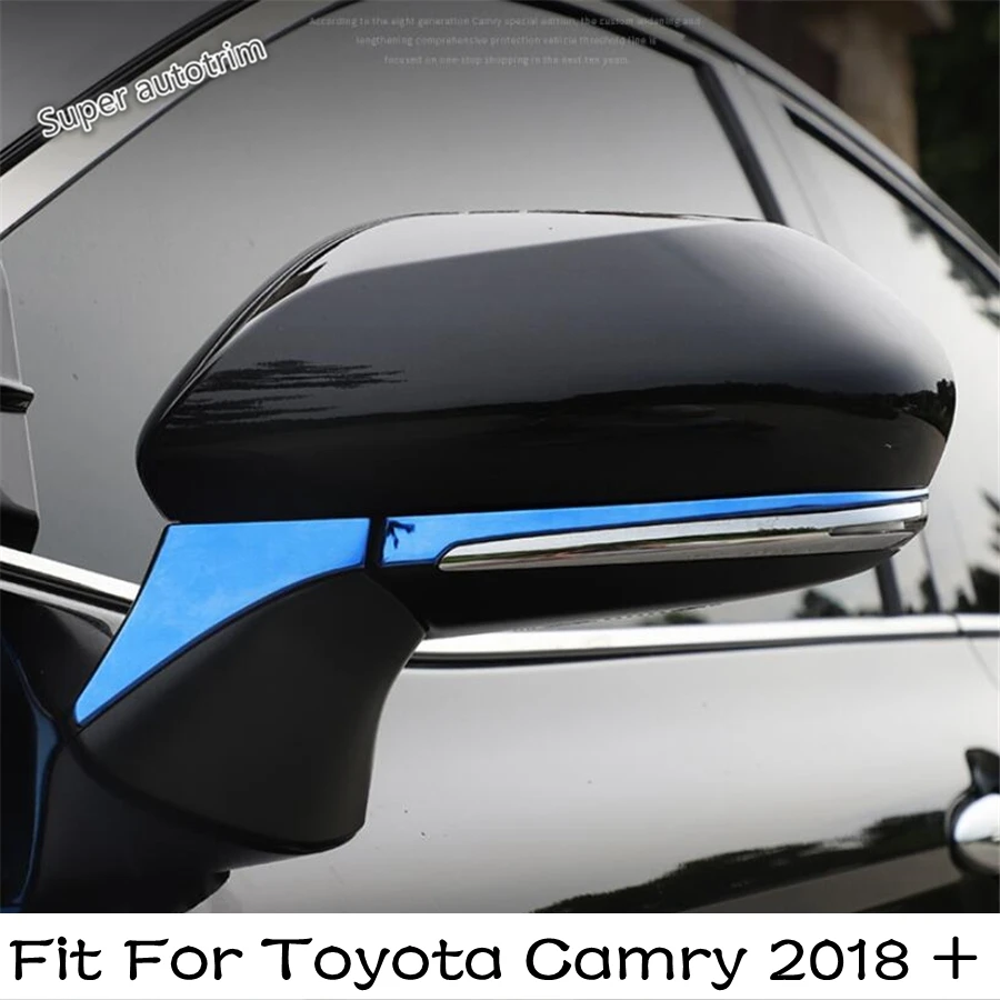 

Side Door Rearview Mirror Strip Protection Decoration Cover Trim Silver Accessories Exterior Fit For Toyota Camry 2018 - 2022