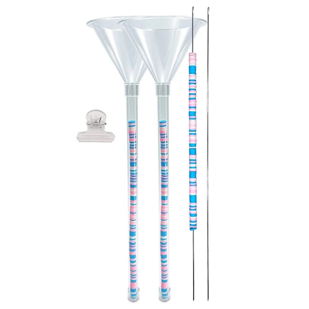 DT38 Beading Funnel-Beading Tools Kit for Clay Bead,Beading Tools for Jewelry Making with Beading Needles,Necklaces Making