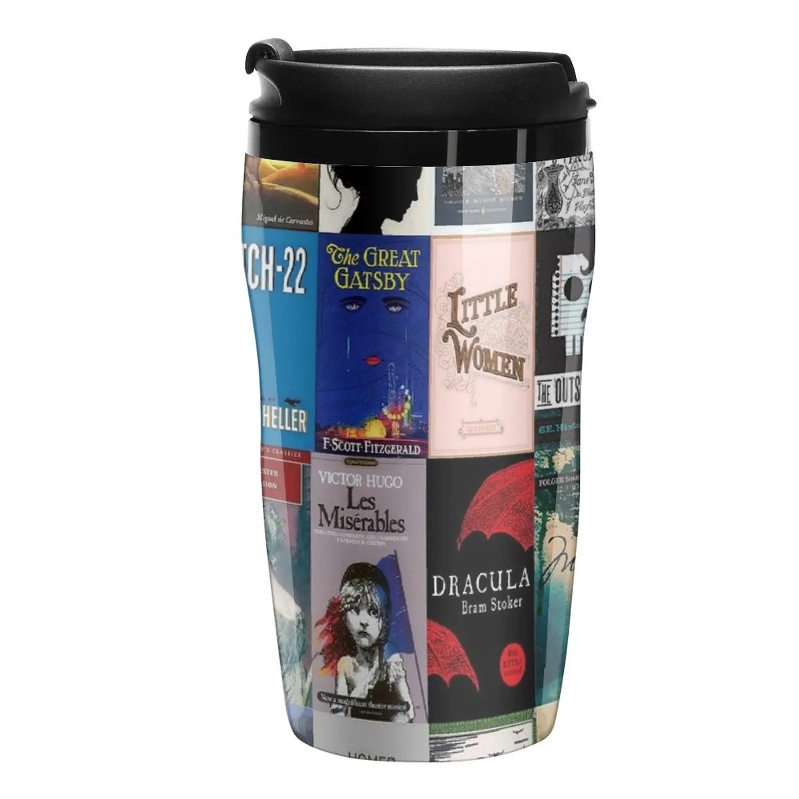 New Classic Literature Book Covers Travel Coffee Mug Tea Cup Coffee Bottle