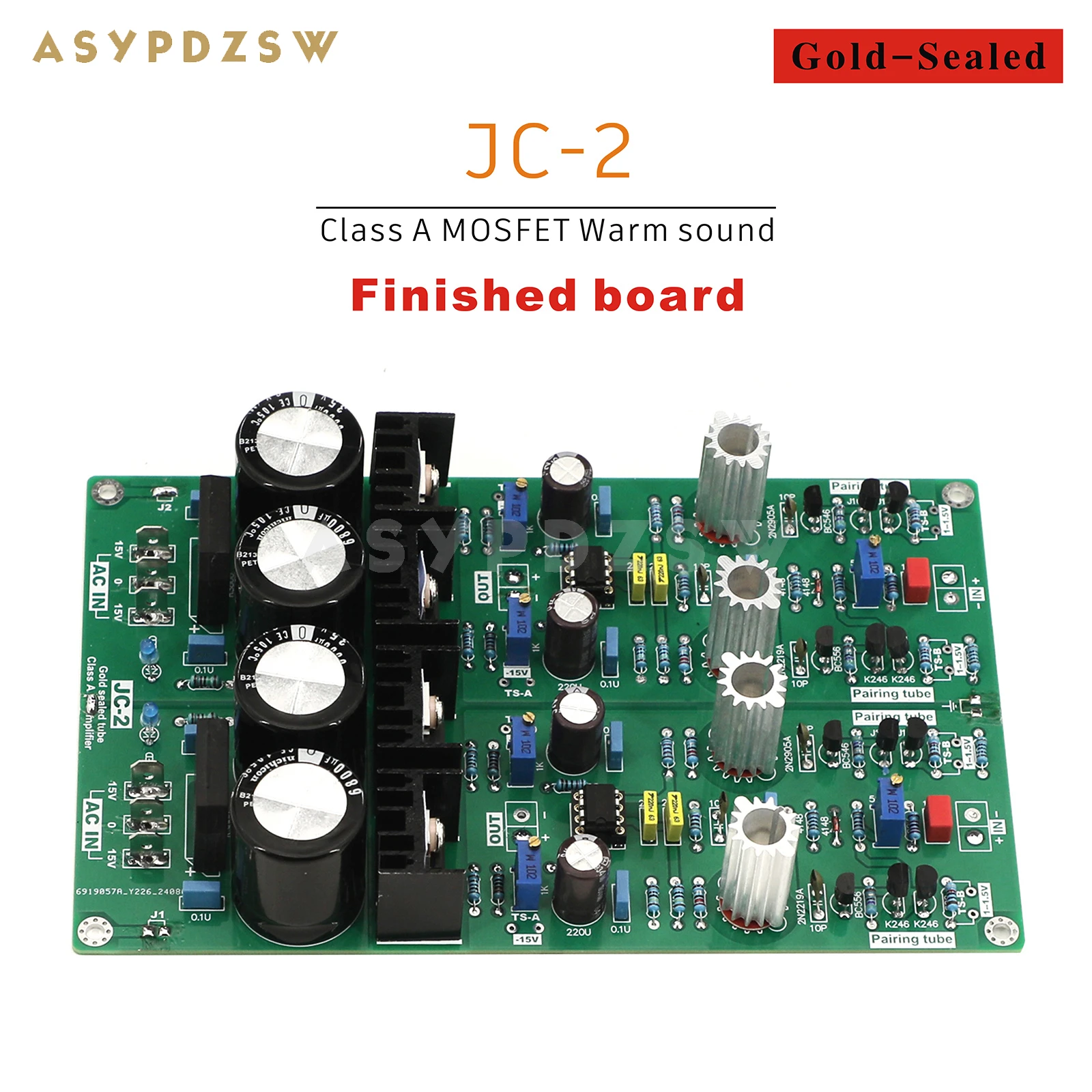 ASYPDZSW Mark JC-2 HIFI Ultra low distortion Class A MOSFET Warm sound JC2 Preamplifier DIY Kit/Finished board