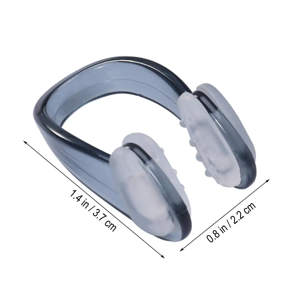 

2 Pcs Nose Clips Comfortable Padded TPE Tear Wear Resistant Reusable Diving Sports Gear Earplug Sets Adult Swimmers Nasal Splint