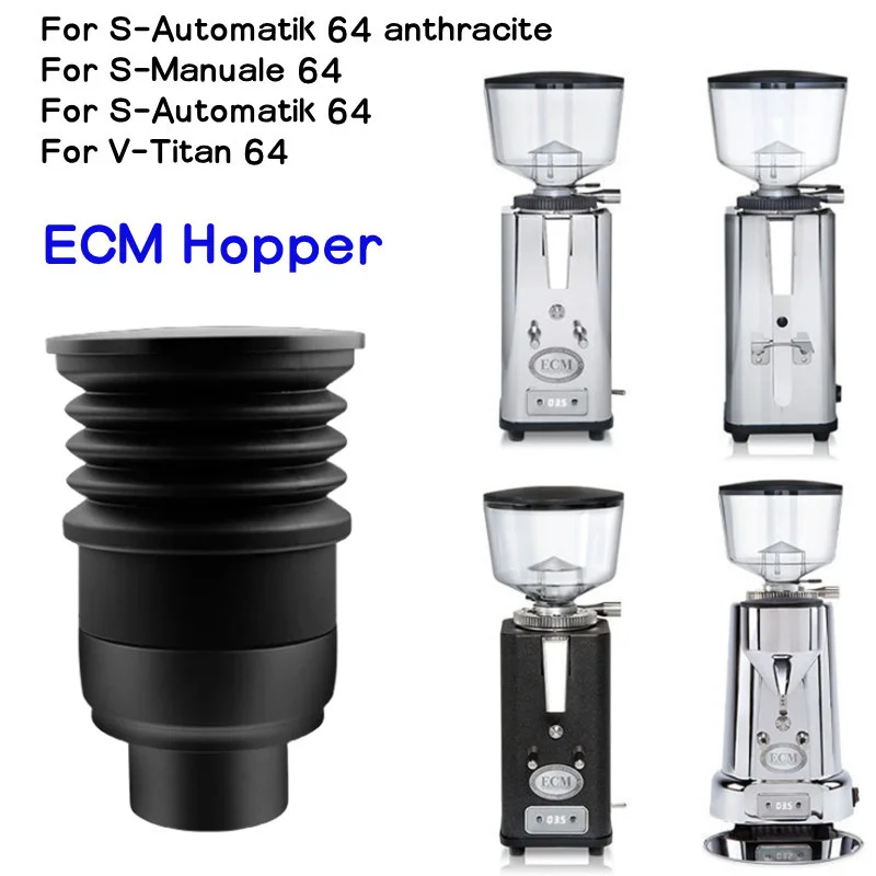 ECM Hopper for Coffee Bean, Blow to Clean Coffee Powder, S-Automatik 64, S-Automatik 64, S-Automatik 64, V-Titan