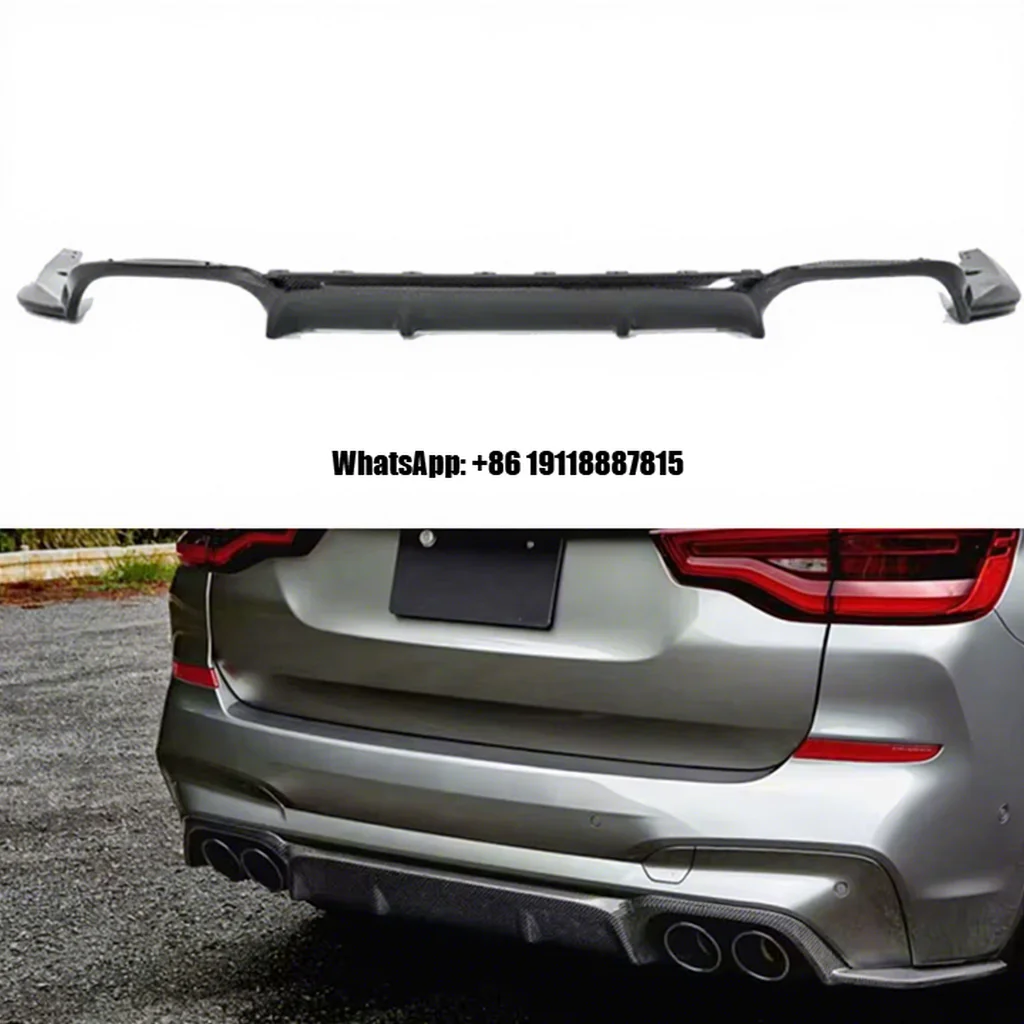

F97 X3M-3DD Style Carbon Fiber Rear Bumper Lip Diffuser Spoiler for BMW F97 X3M 2019-22