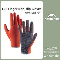 Naturehike Thin Full Finger Non-slip Gloves Outdoor Running Sports Mountaineering Cycling Touch Screen Gloves Breathable Gloves