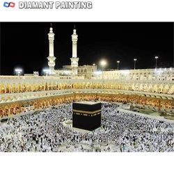 5D Diamond Painting Full Square Mecca Mosque Handicraft Diamond Mosaic Mosque Embroidery Religion Islamism Home Decoration Art
