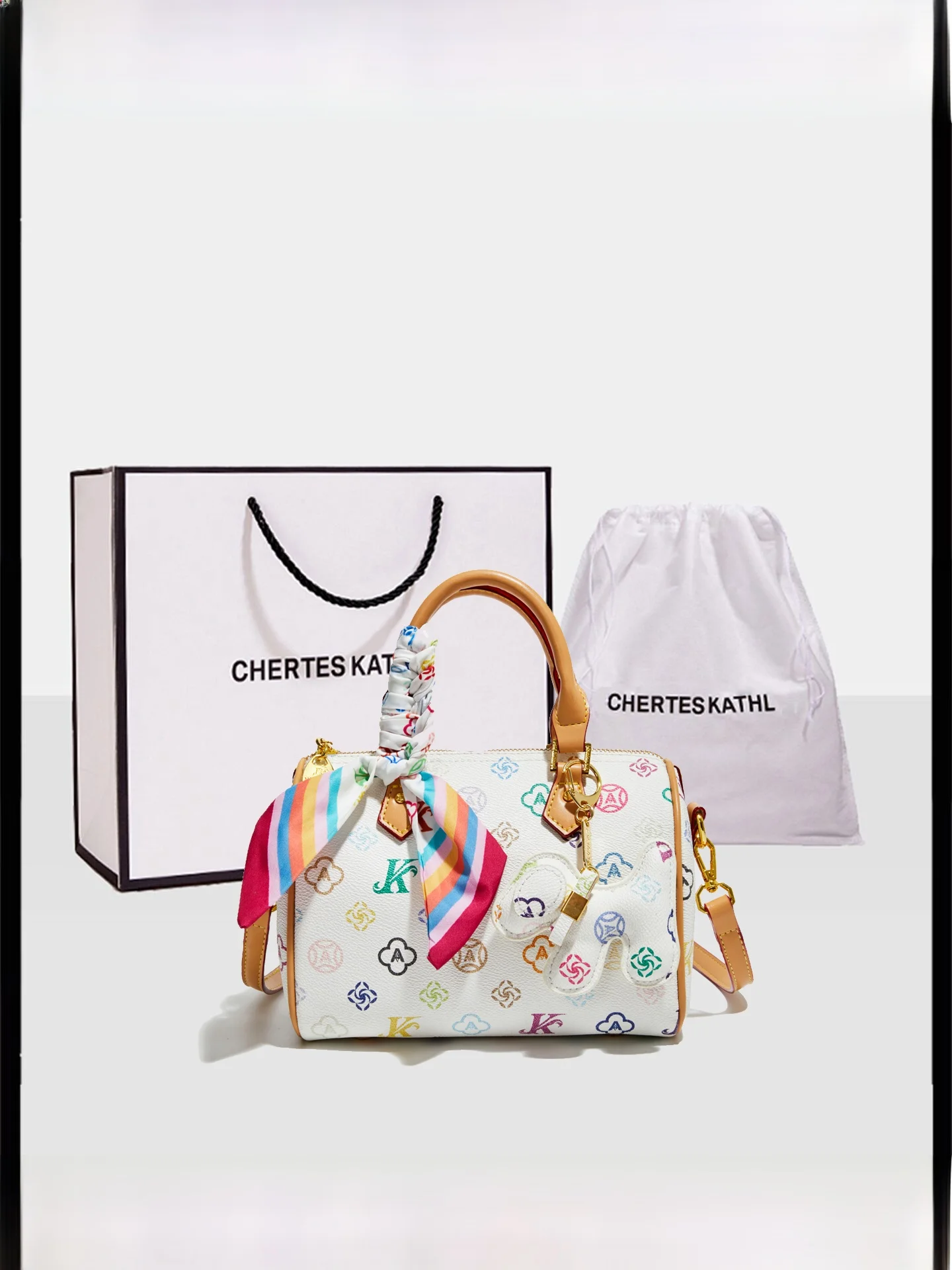 

Cherteskathl2026 Spring Summer Three Color Pillow Bag Women's Crossbody Shoulder Bag Soft PU Leather Boston Bag Casual Style