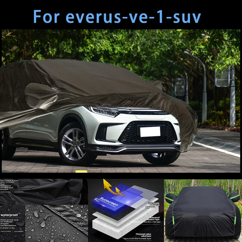 

For everus-ve-1-suv Outdoor Protection Full Car Covers Snow Cover Sunshade Waterproof Dustproof Exterior Car accessories