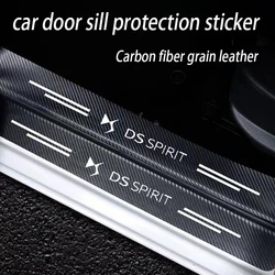 Carbon Fiber Car Trunk Bumper Protective Sticker Anti Scratch For DS SPIRIT DS3 DS4 DS5 5LS DS6 DS7 WILD RUBIS Accessories