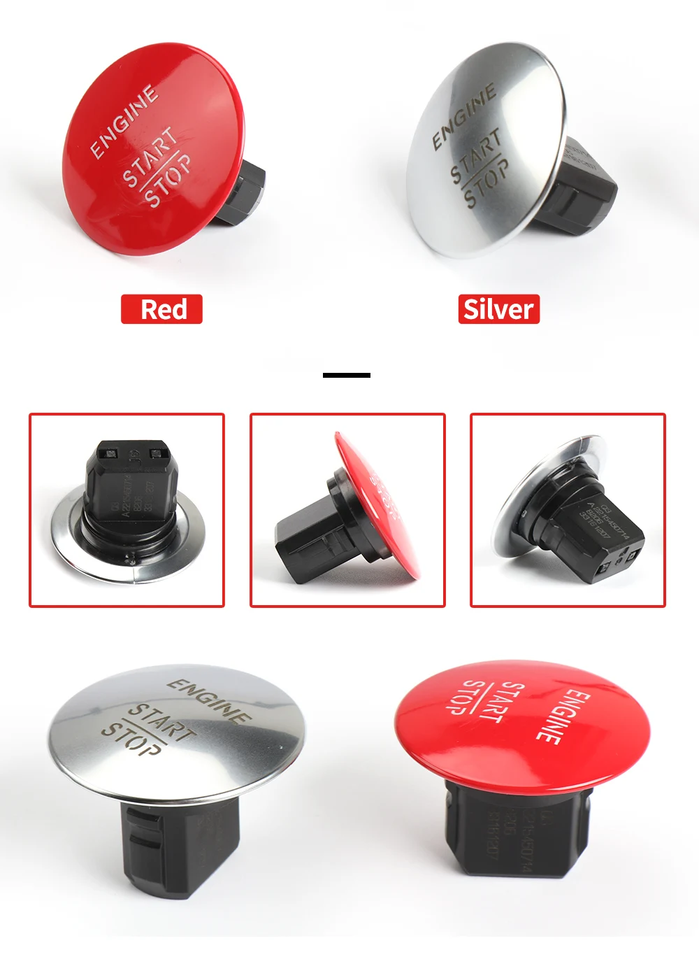 Für Mercedes Benz Keyless Go Start Stop Druckknopf Auto Motor Zünd schalter w205 w212 w164 w166 w221 2215450714 – Detail 3
