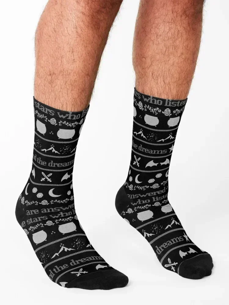 ACOTAR Sweater Socks moving stockings ankle Heating sock heated Mens Socks Women's