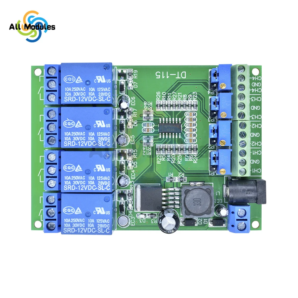 DC 24/12/5V Voltage Comparator LM393 Comparator Module 4/2/1 Channel Automotive Circuit Retrofit LM393N Remote Control