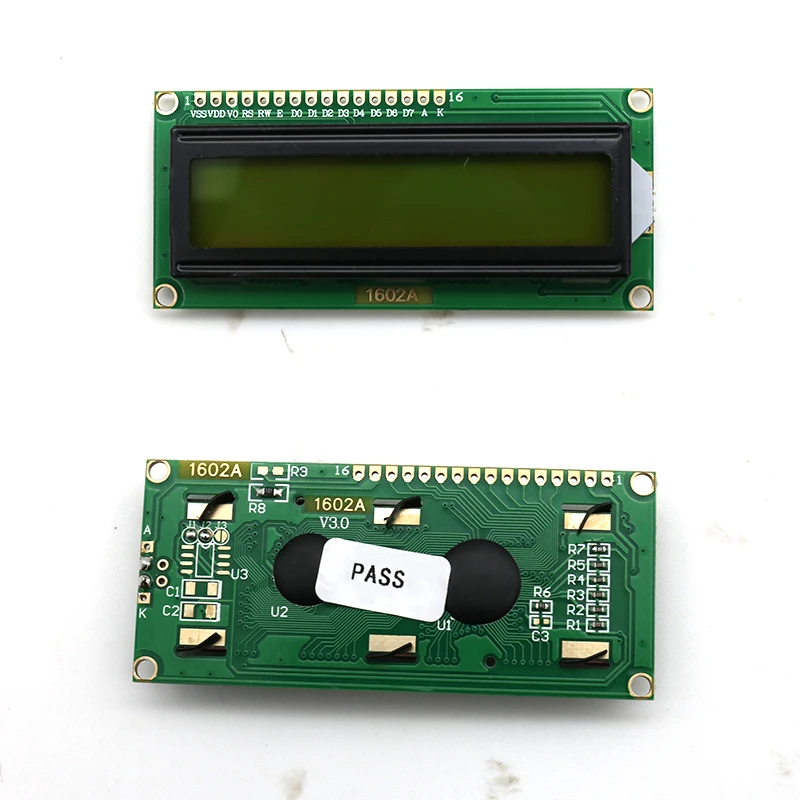 LCD1602A LCD Module Blue / Yellow Green Screen  16x2 Character LCD Display     3.3V/5V for arduino