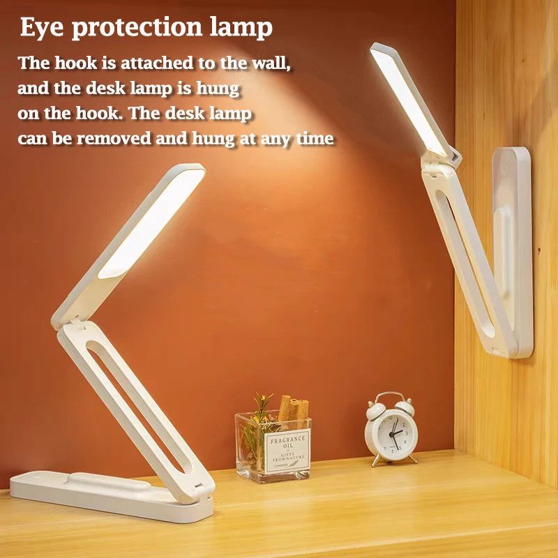 Rechargeable Desk Lamp Led Dimmable Table Light USB Foldable Portable Night Light Bedroom Bedside Touch Control Dimmable Lamp