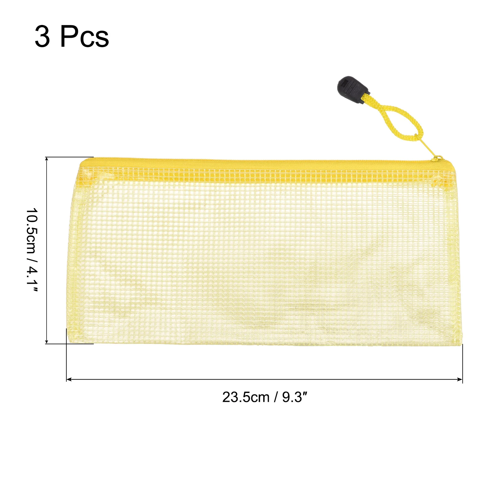 Imagem -03 - Mesh Zipper Pocket Folders Waterproof Pvc Document Bolsa para Bolsa Arquivo Papelaria Organizador Escritório Metting Suprimentos Pcs