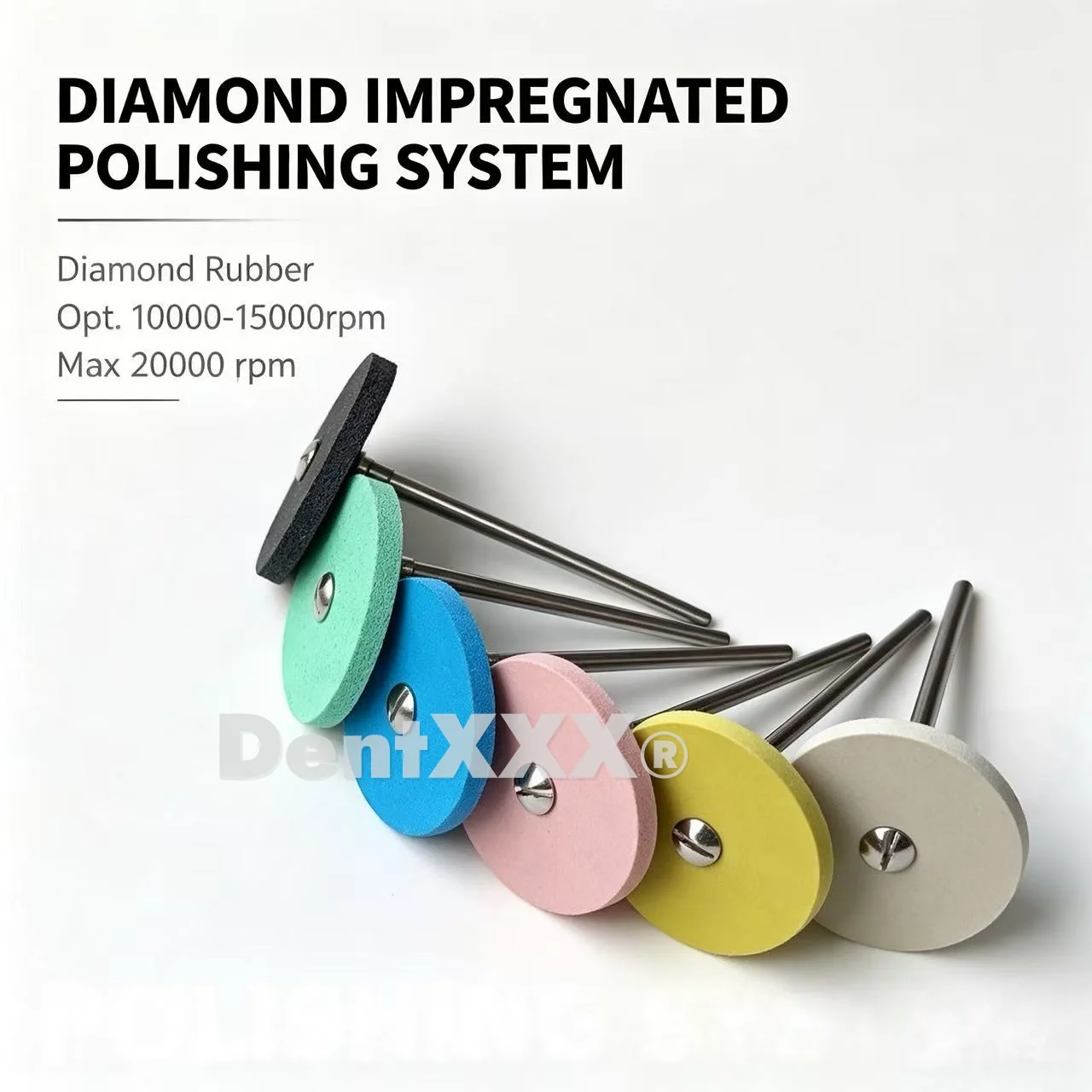 BUY 5 GET 2 FREE 6-Graded Polishing Heads Diamond Impregnated Progressive Mirror Buffing Flexible on Material longer Life