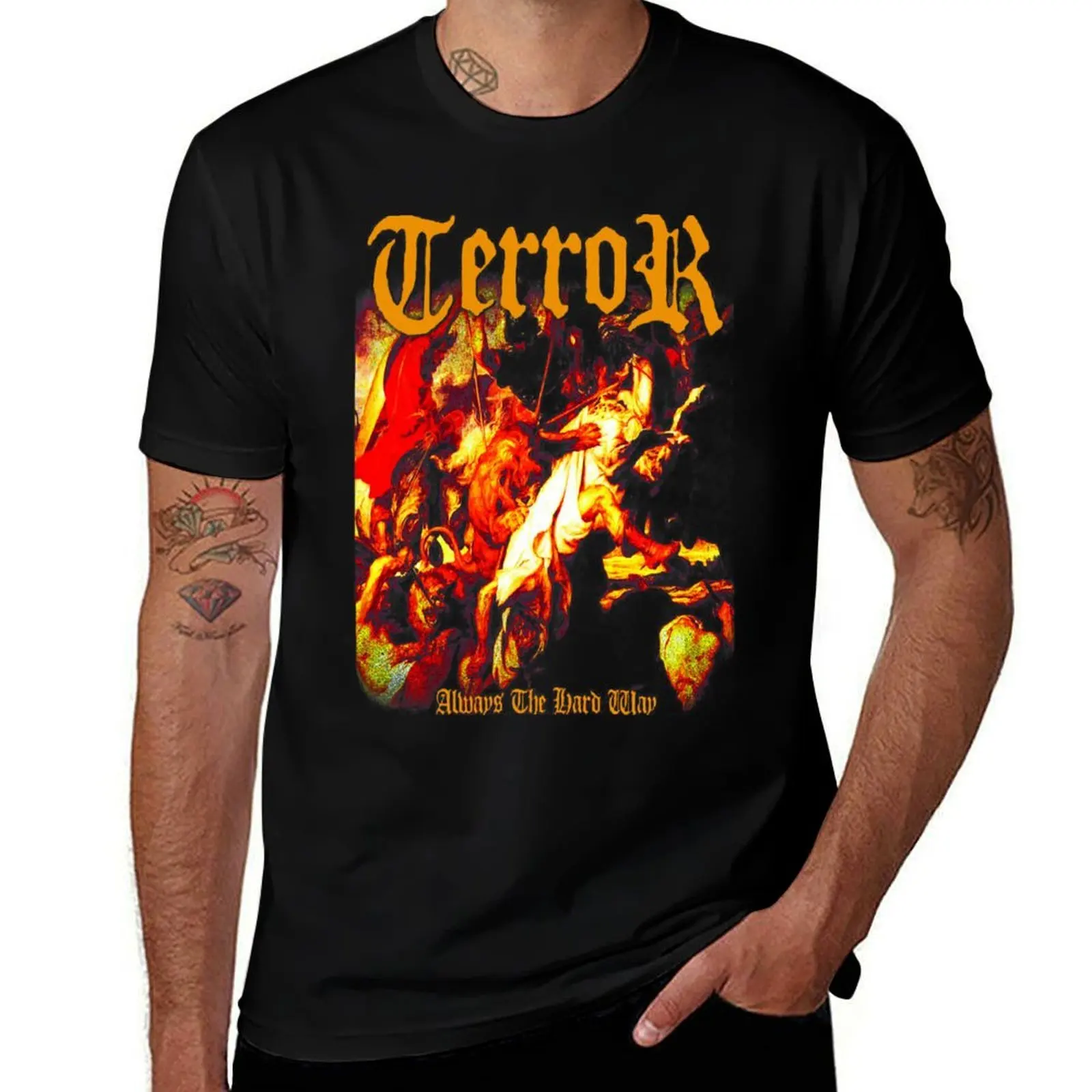 

Terror Band T-Shirt Stain Resistant Casual Tee