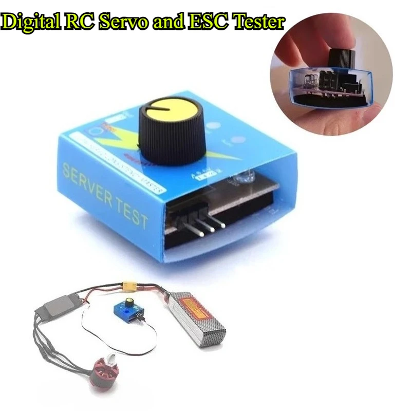 

Servo Tester RC 3CH Digital Multi ESC Consistency Speed Controller Checker Adjustment Steering Gear CCPM for RC Helicopter Car