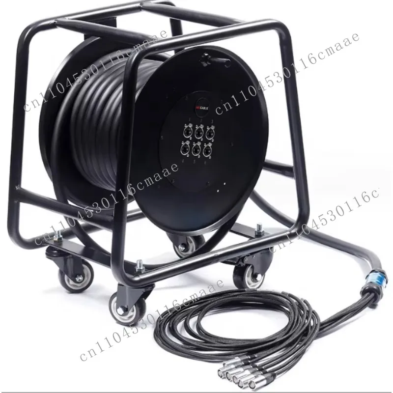 Ethercon 50m Drum 4 Channel RJ45 Cat6 ethercon Cable Drum Data Cable Ethercon Tactical Cable