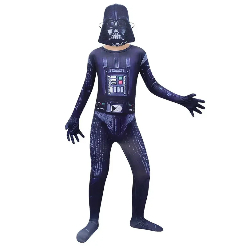 2025 nuevo A niños película Guerrero Stormtrooper Darth Vader Anakin Skywalker mono con guantes máscara conjunto traje Halloween w8e9r