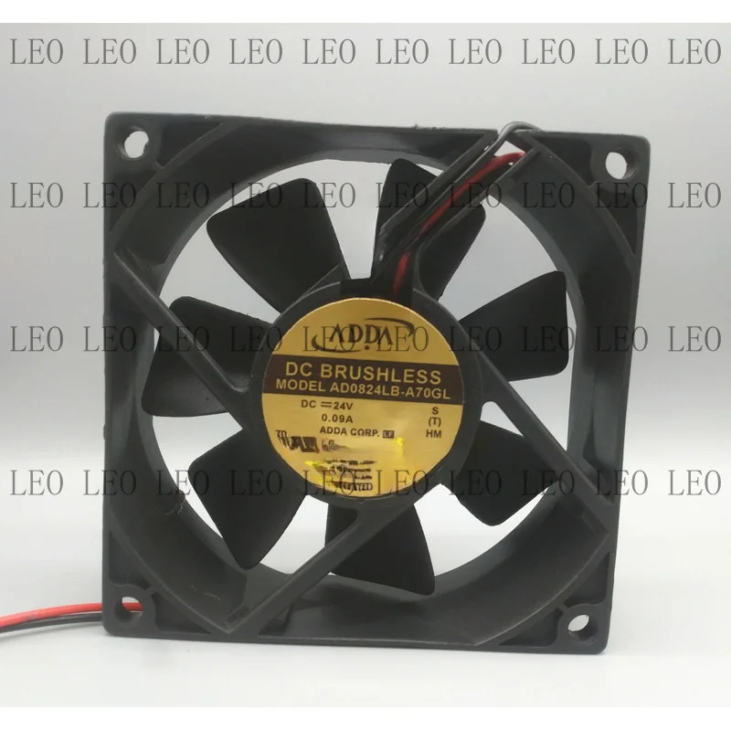MY 1pcs For  ADDA AD0824LB-A70GL 8CM 8025 24V0.09A double roll inverter cooling fan
