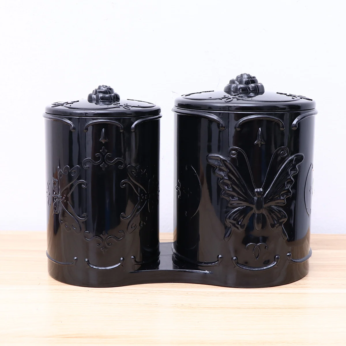 

Makeup Cotton Storage Box Transparent Acrylic Organizer With Lids For Cotton Balls Swabs Brushes Pencils Dustproof Vintage